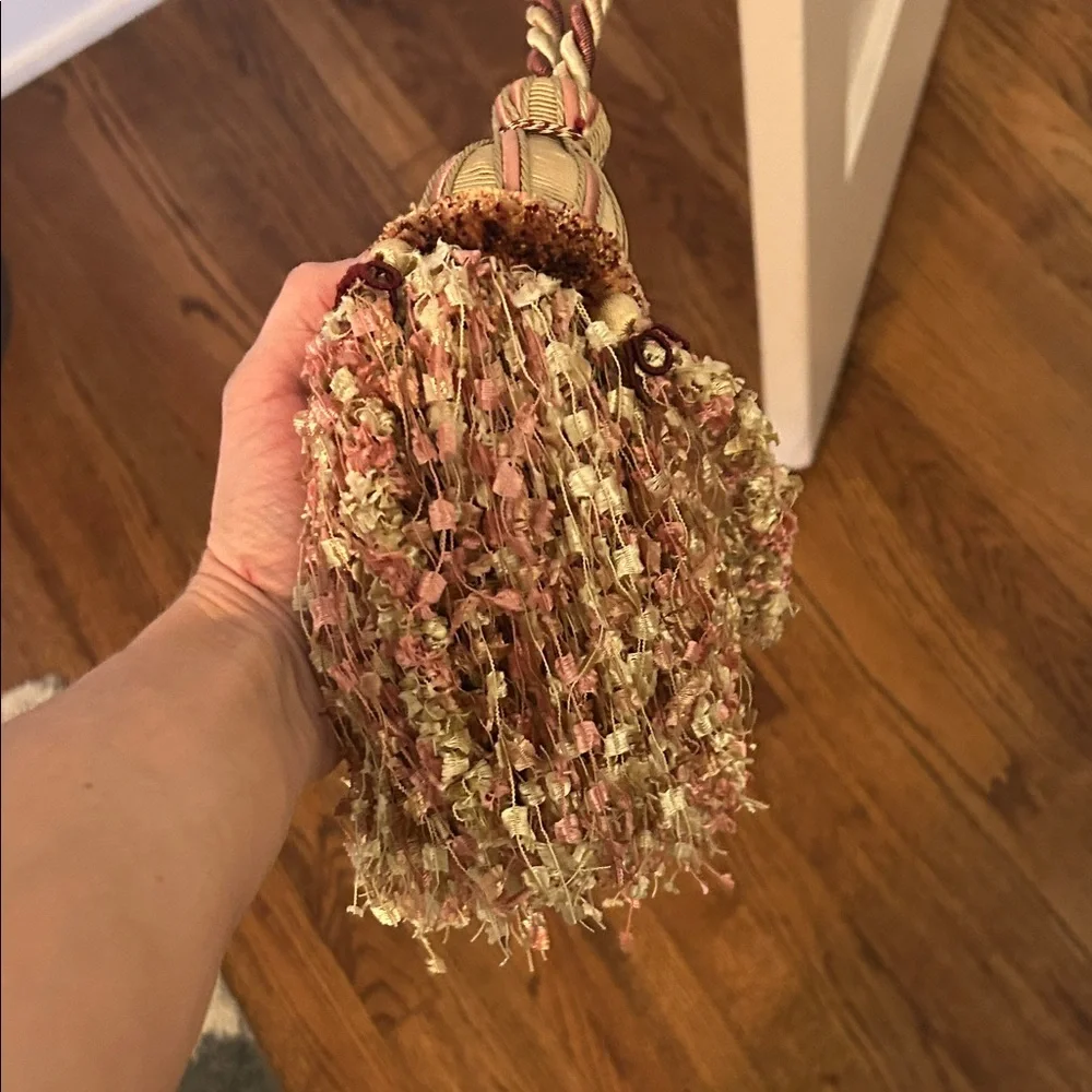 Chic Mauve, Brown, Gold and Cream Extra Large Tassel